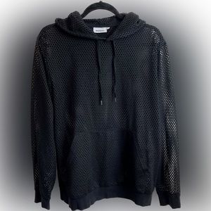 Black Mesh Hoodie! Rave, Party, Athletic